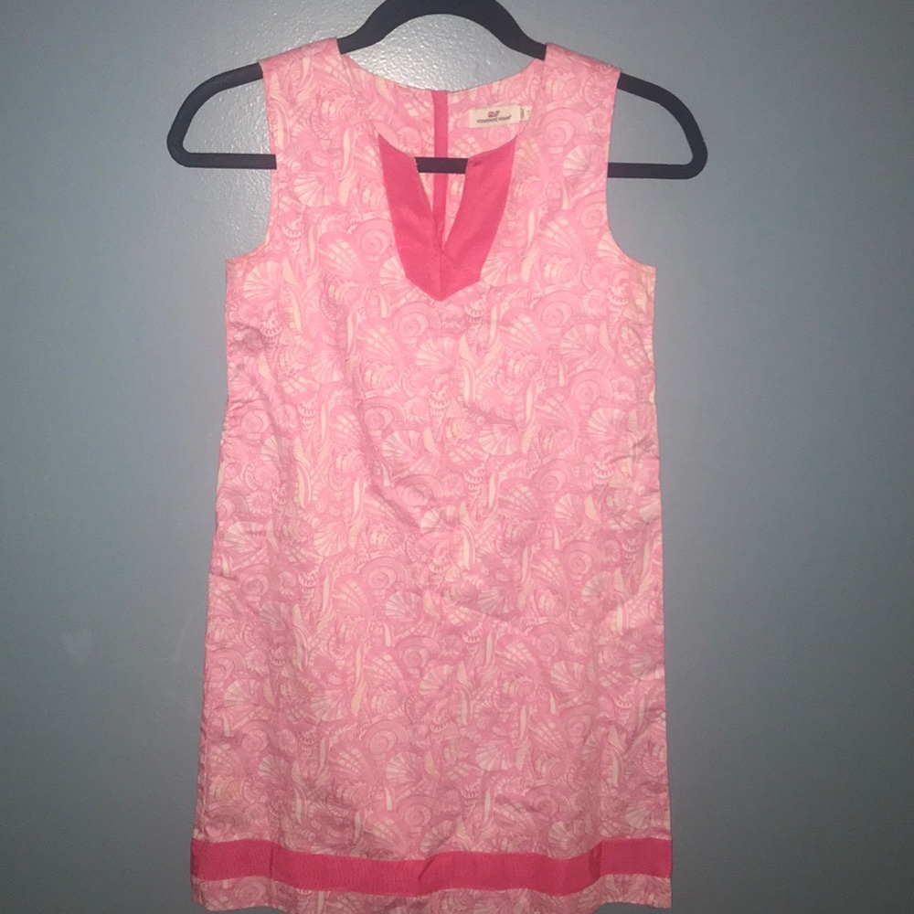 Pink Sea Shell Shift Dress//Vineyard Vines